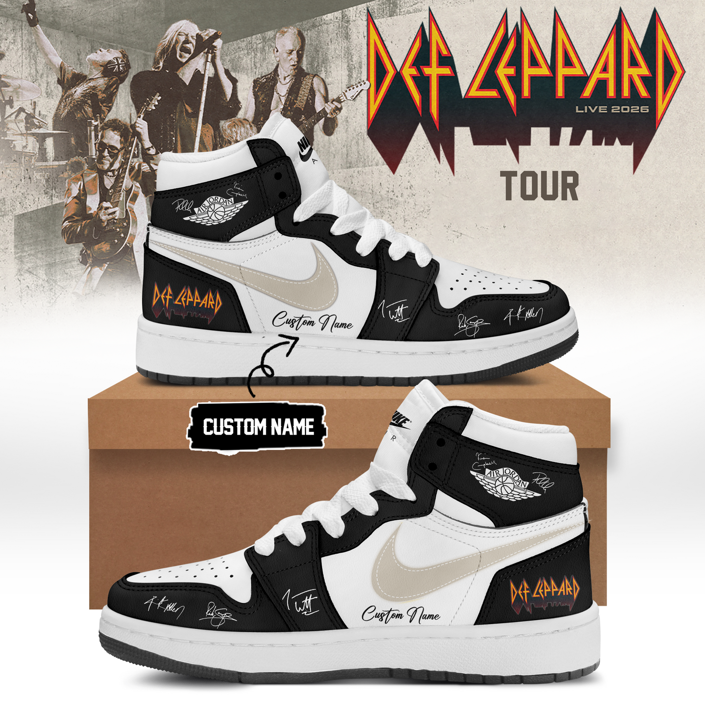 Def Leppard Live 2026 Limited Edition Signature Shoes 4 - Limited Release