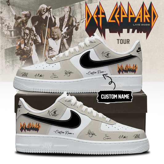 Def Leppard Live 2026 Limited Edition Signature Shoes 11 - Limited Edition Sneakers