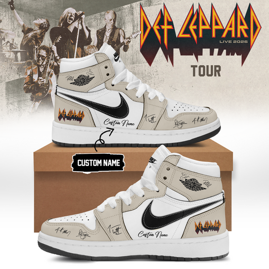 Def Leppard Live 2026 Limited Edition Signature Shoes 11 - Tour Collection