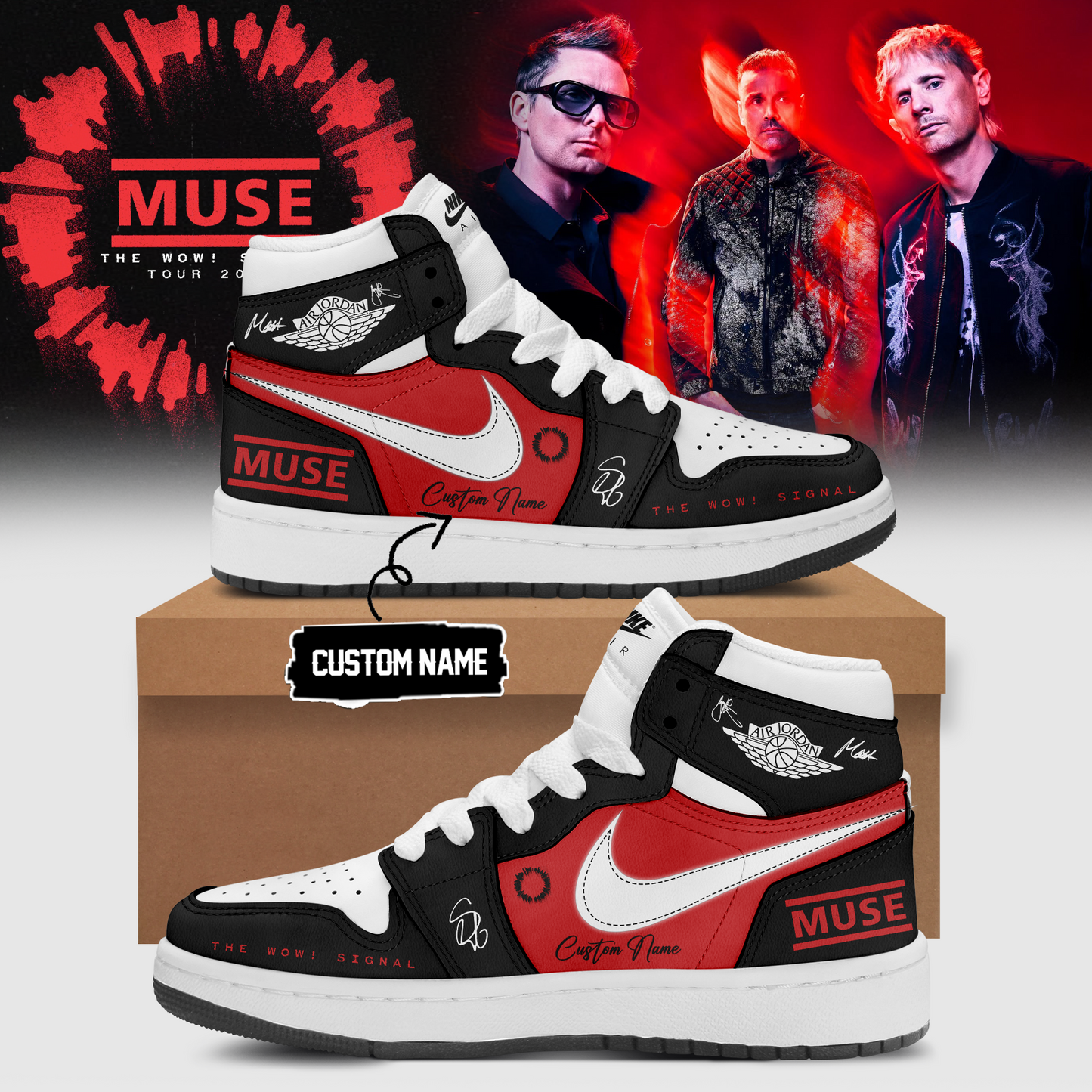 Muse The Wow! Signal Tour 2026 Limited Edition Signature Shoes 5 - Premium Collectible Sneakers