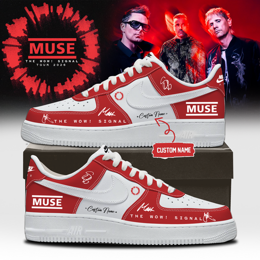 Muse The Wow! Signal Tour 2026 Limited Edition Signature Shoes 6 - Limited Release Fan Sneakers