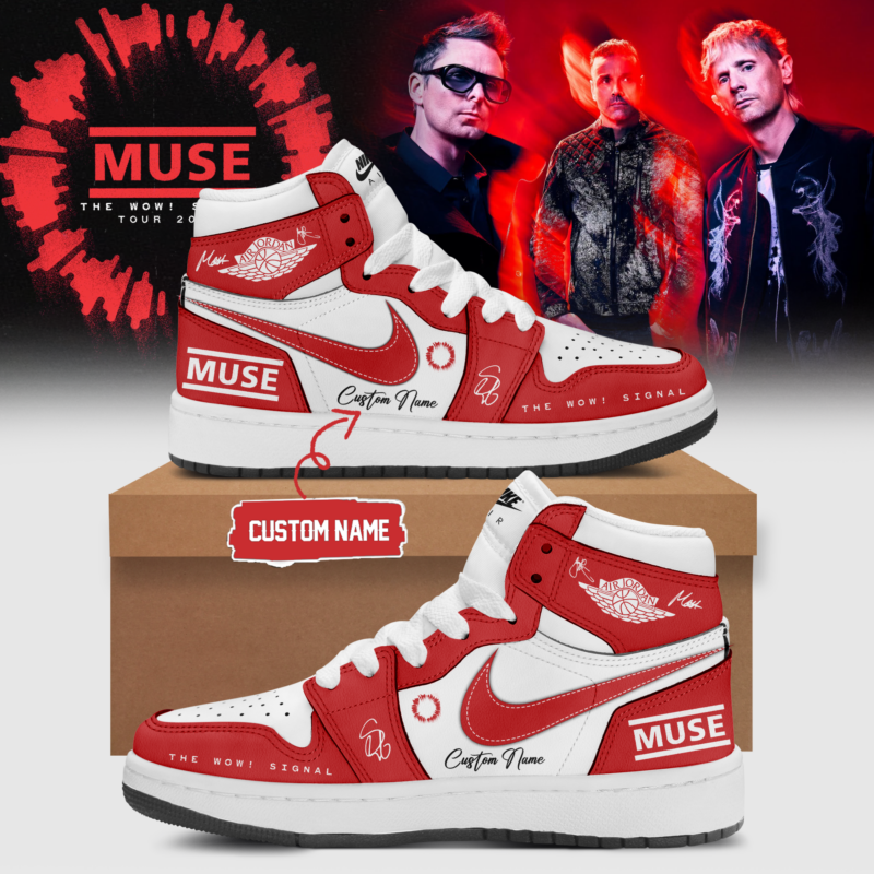 Muse The Wow! Signal Tour 2026 Limited Edition Signature Shoes 7 - Collector Footwear