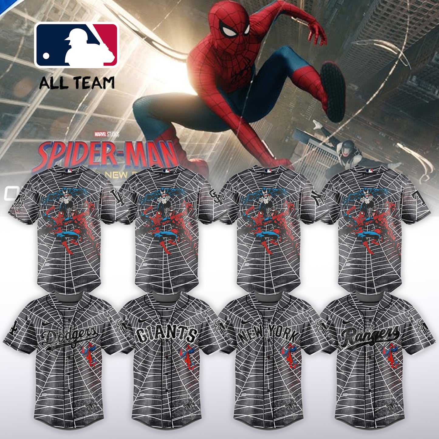 MLB ALL TEAM x Spider Man: Brand New Day Jersey | TT79