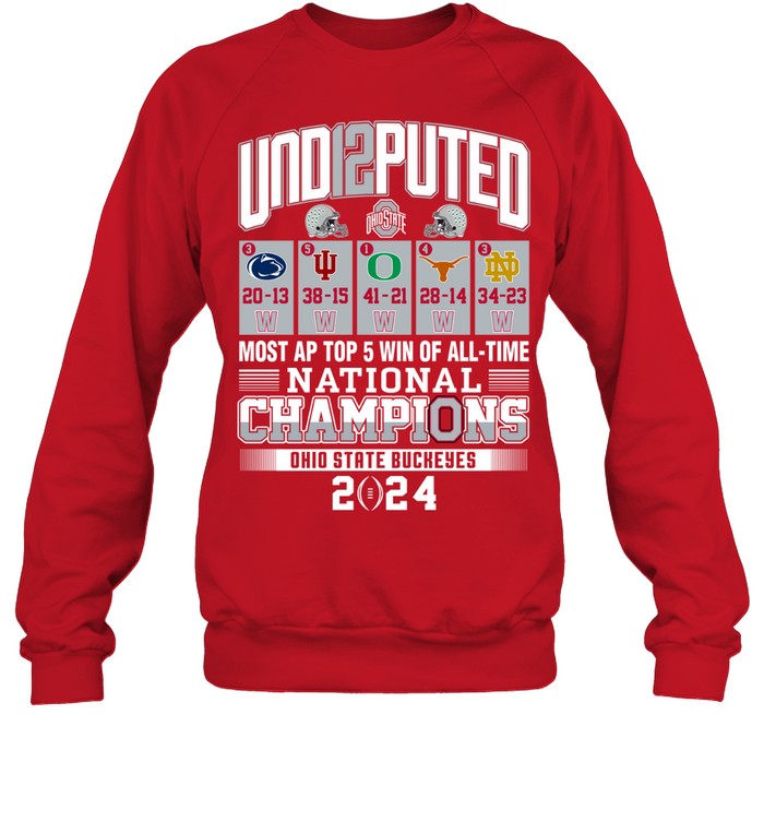 Ohio UND12PUTED - Ohio State Buckeyes Shirt National Champions Limited Edition