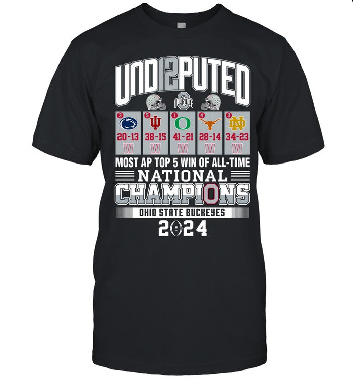 Ohio UND12PUTED - Ohio State Buckeyes Shirt National Champions Limited Edition