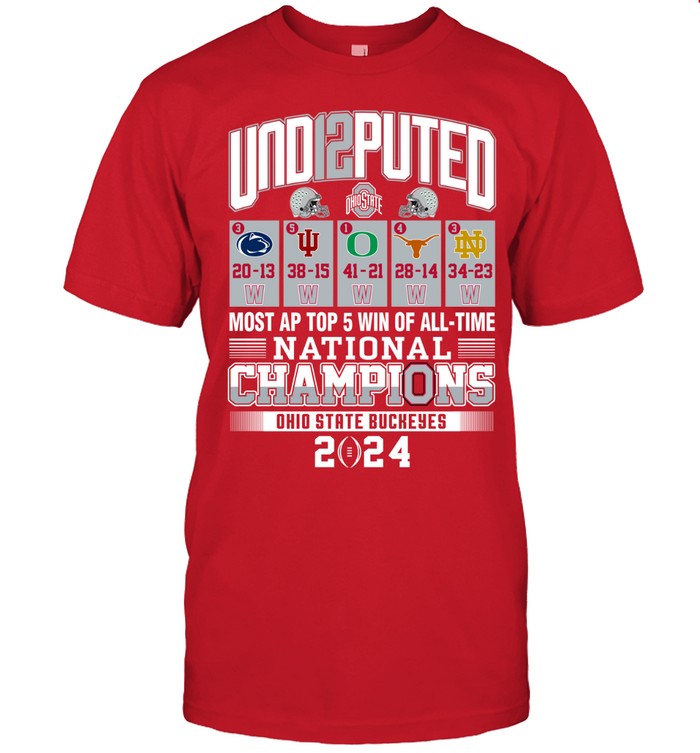 Ohio UND12PUTED - Ohio State Buckeyes Shirt National Champions Limited Edition