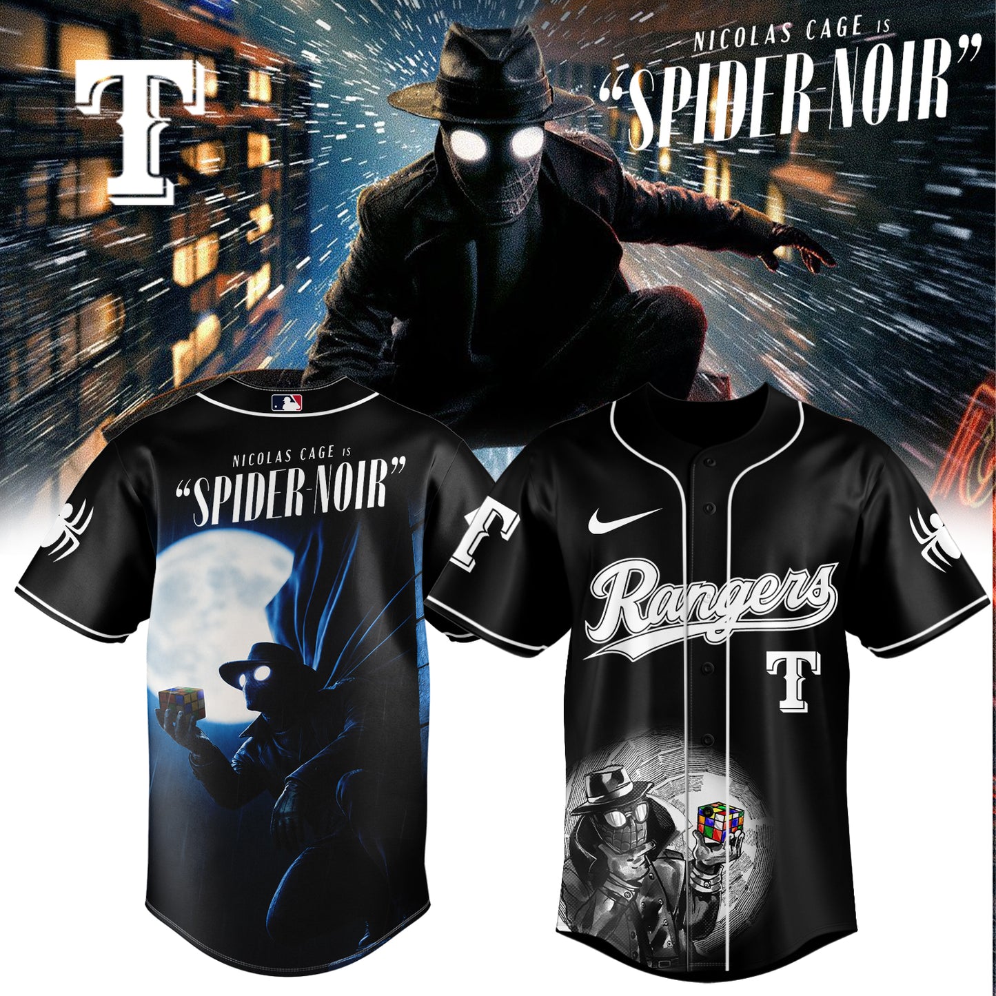 MLB ALL TEAM x Spider-Man Noir Limited Jersey | GT88