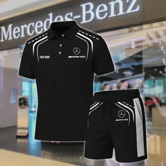 High Quality Customized Men's Mercedes Polo Set MERCEDES-PO+STK-MR01498714