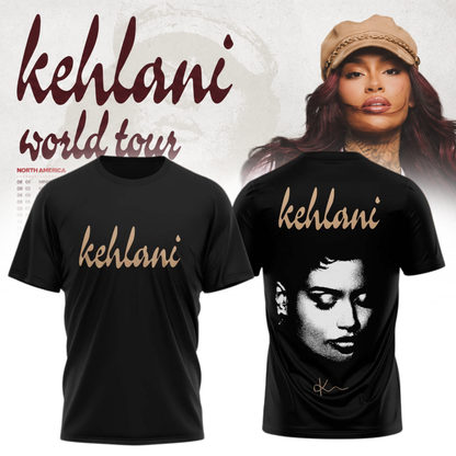 Kehlani World Tour 2026 Limited Edition Signature Tshirt | TS47