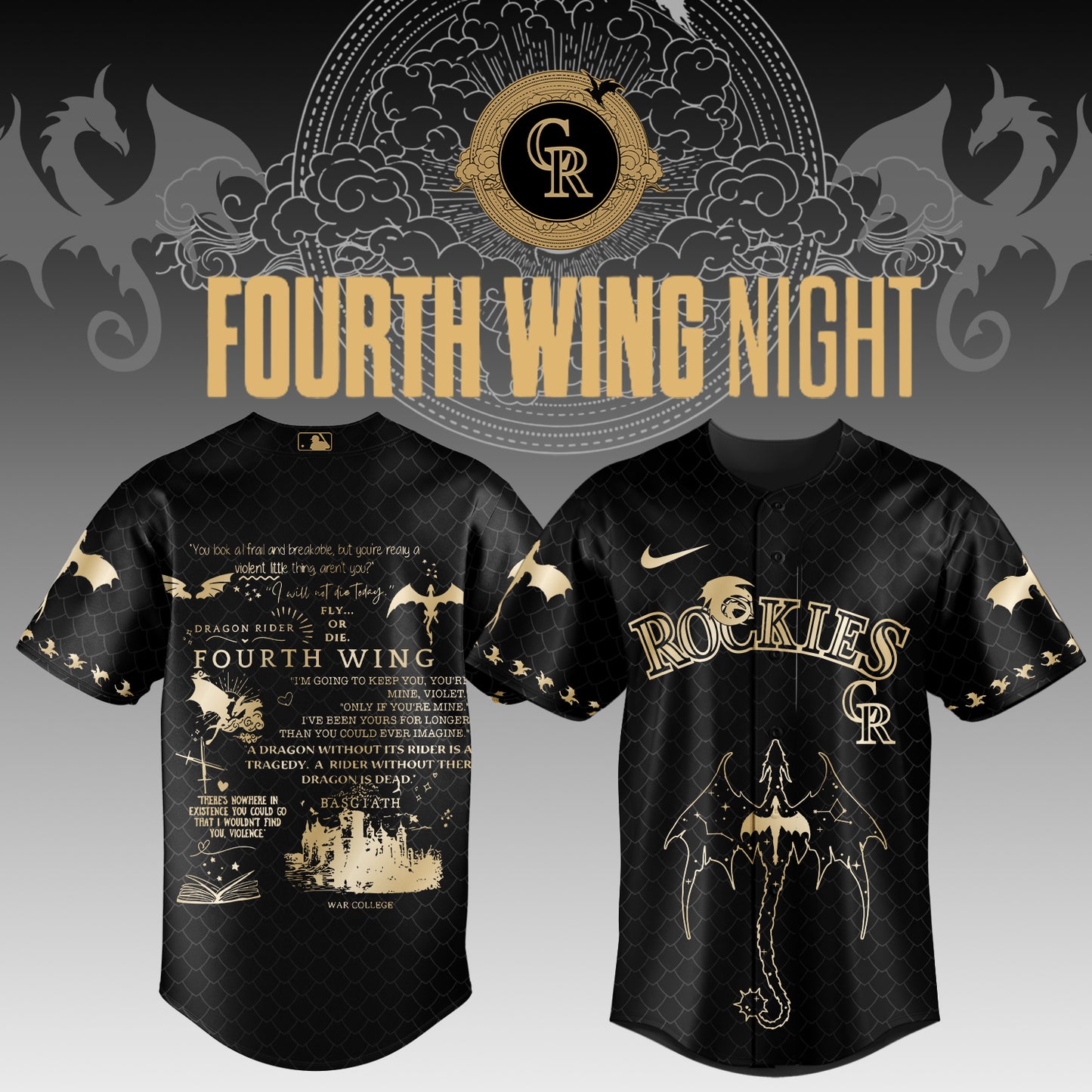 MLB ALL TEAMS x Fourth Wing Night Jersey | VJ88