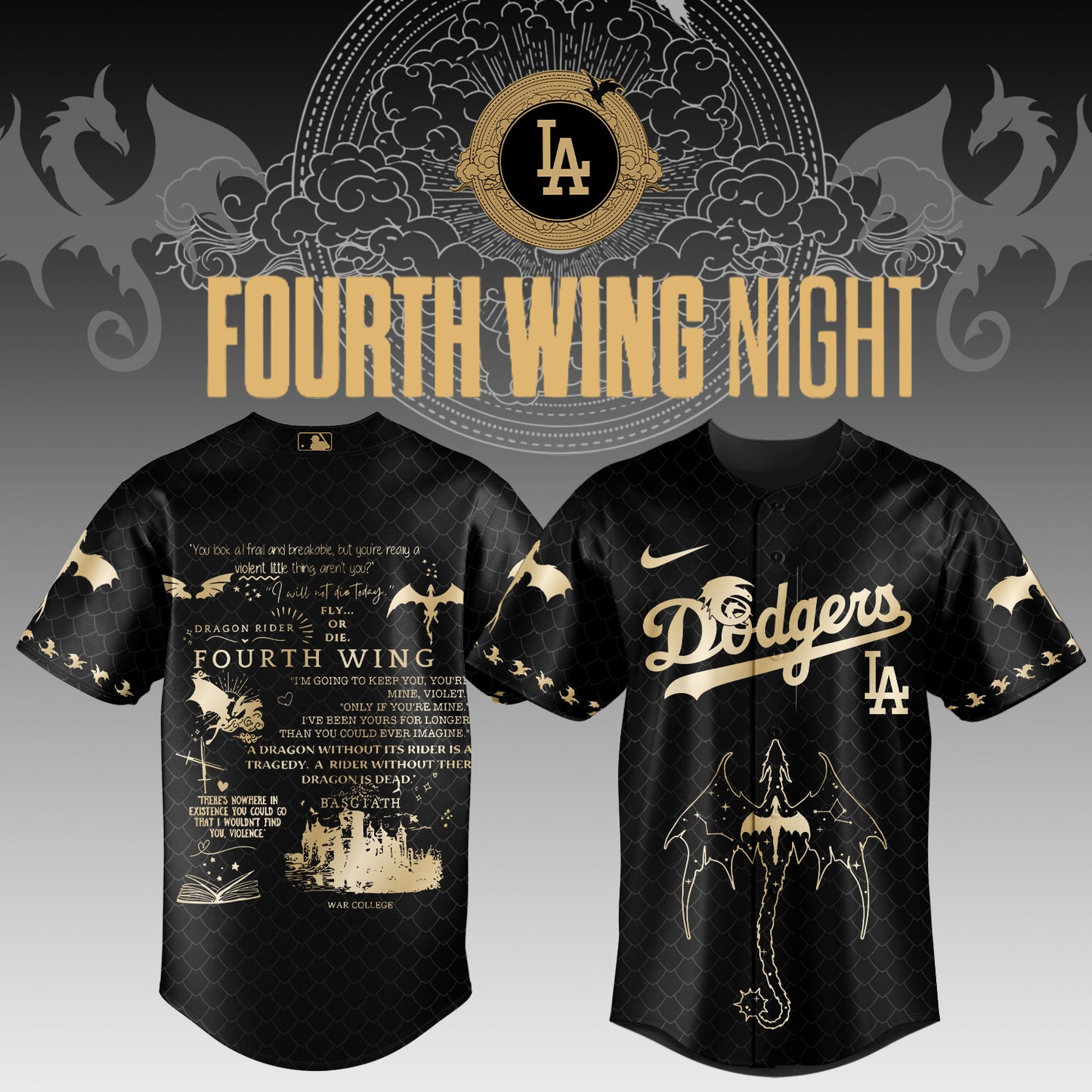 MLB ALL TEAMS x Fourth Wing Night Jersey | VJ88