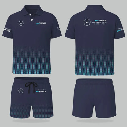 High Quality Customized Men's Mercedes Polo Set MERCEDES-PO+STK-MR01498715