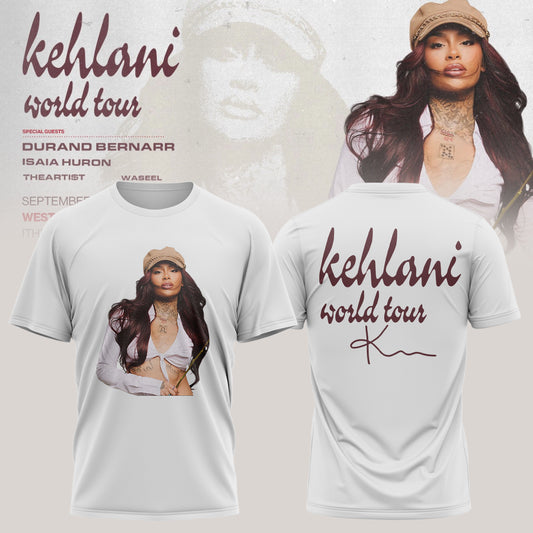 Kehlani World Tour 2026 Limited Edition Signature Tshirt | LX81