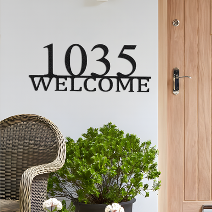 Custom Metal House Numbers, Address Sign Personalized Family Name Sign, Front Door Sign, Address Number Sign
