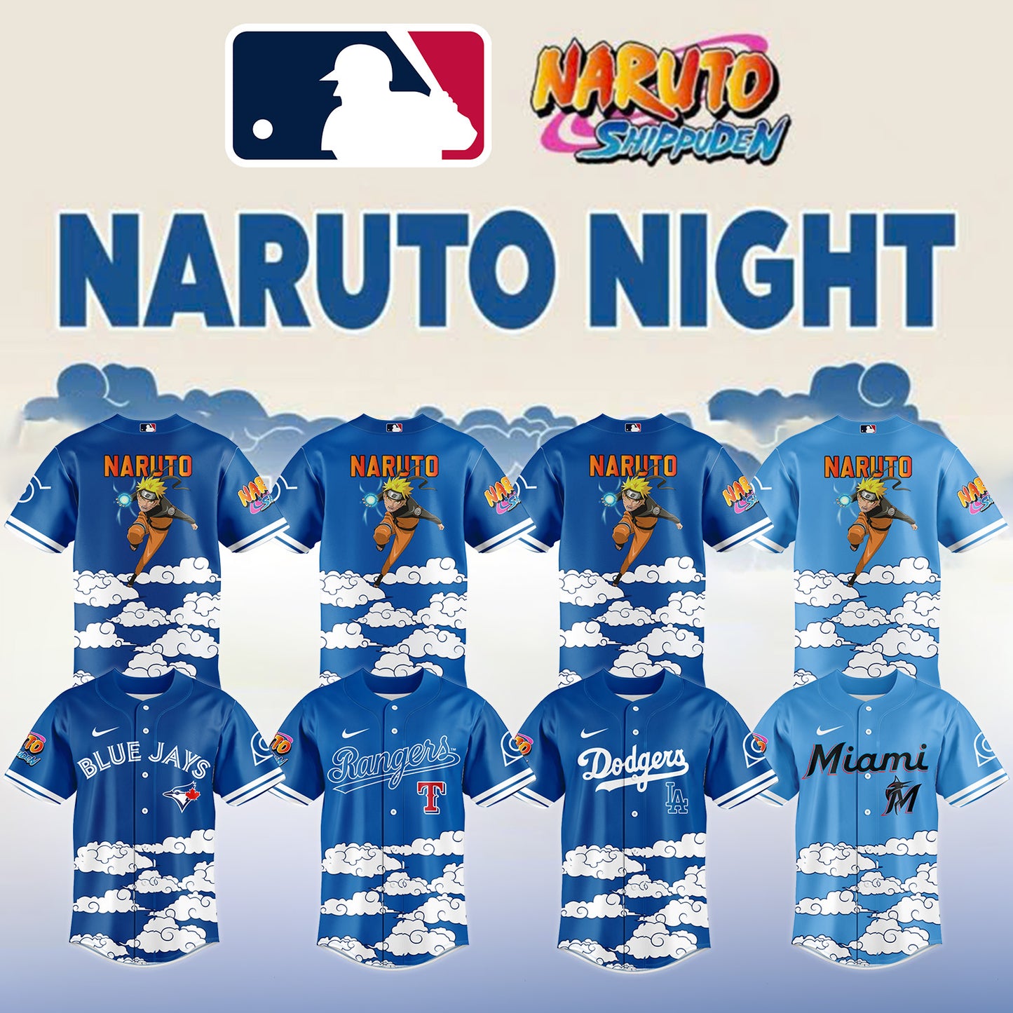 MLB ALL TEAM x Naruto Limited Jersey | QE68