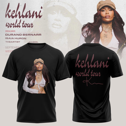 Kehlani World Tour 2026 Limited Edition Signature Tshirt | WP85
