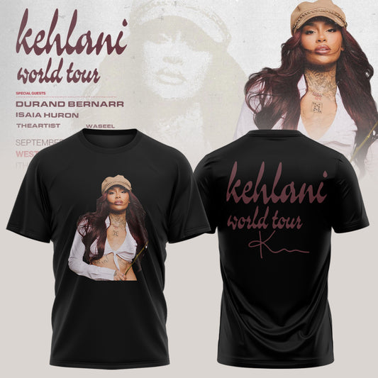 Kehlani World Tour 2026 Limited Edition Signature Tshirt | WP85