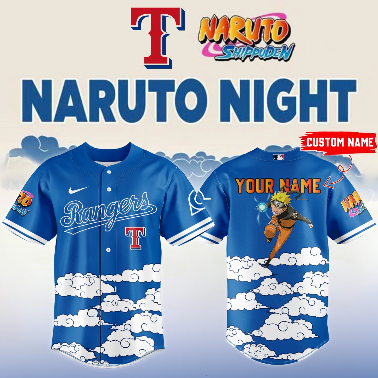 MLB ALL TEAM x Naruto Limited Jersey (Custom Name) | DR92