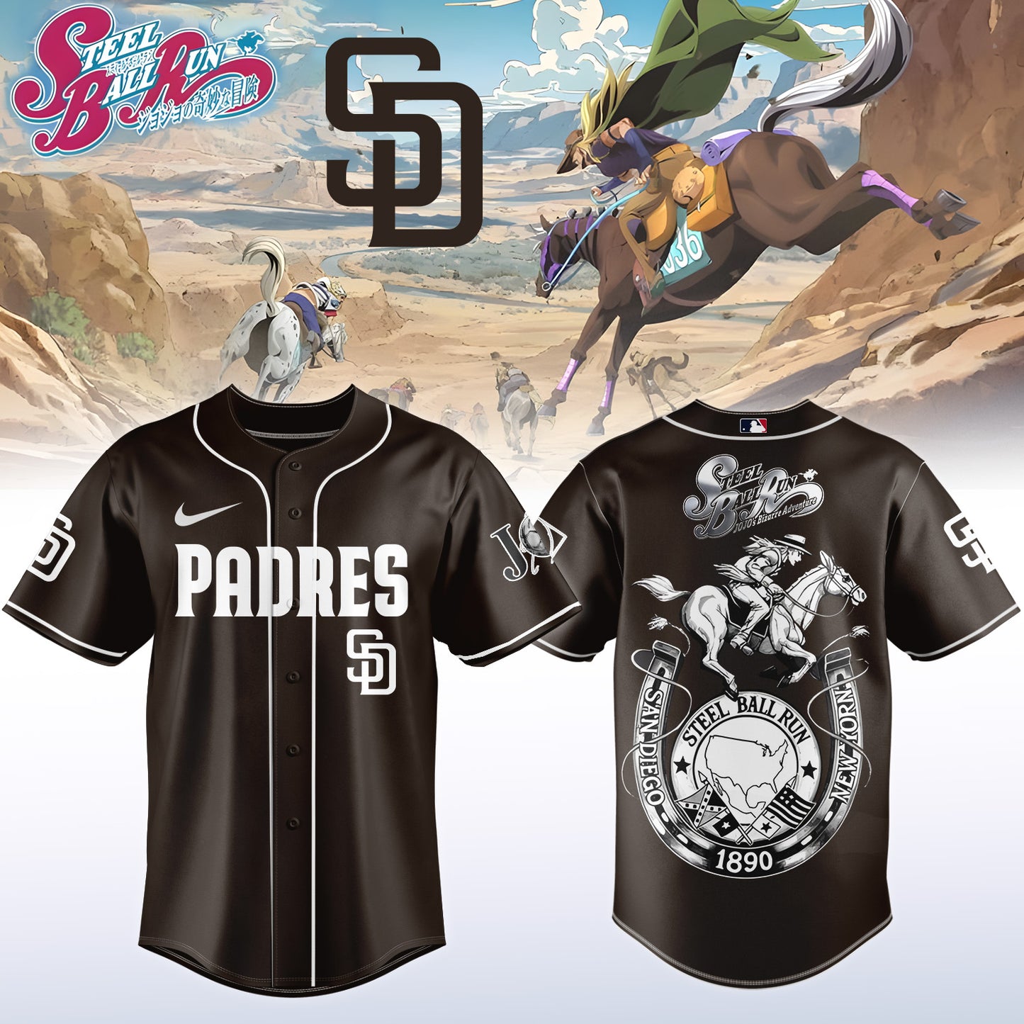 MLB ALL TEAMS x Steel Ball Run Limited Jersey | LY81