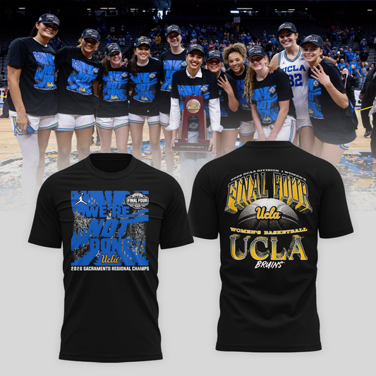 UCLA 2026 Women Basketball Five Four Champion T-Shirt Black Ver 03