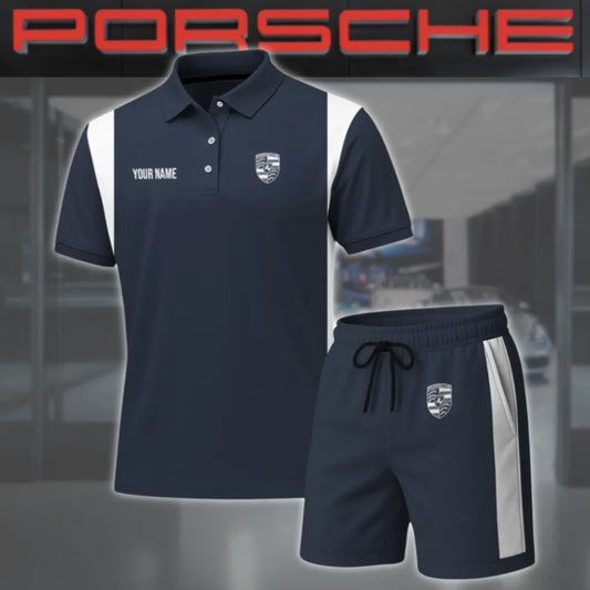High Quality Customized Men's Porsche Polo Set