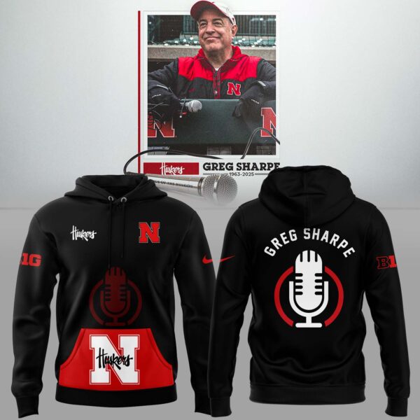 Nebraska Cornhuskers RIP Greg “Voice of the Huskers” Hoodie