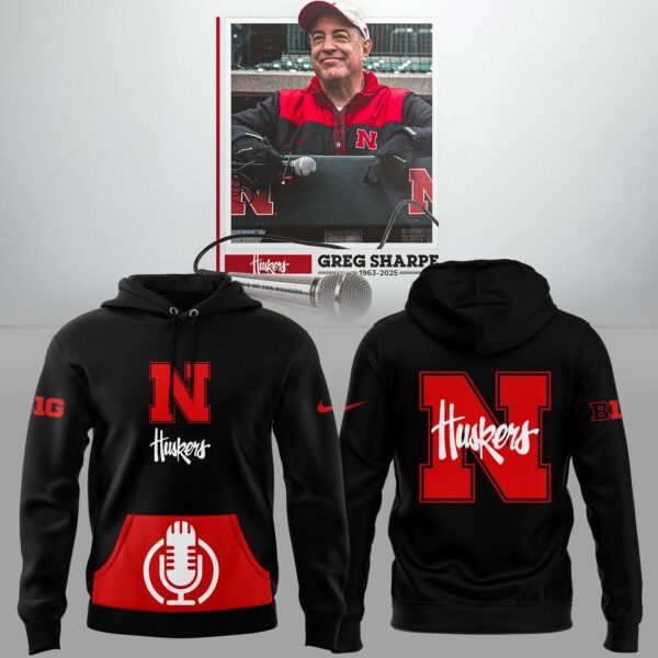 Nebraska Cornhuskers RIP Greg “Voice of the Huskers” Hoodie