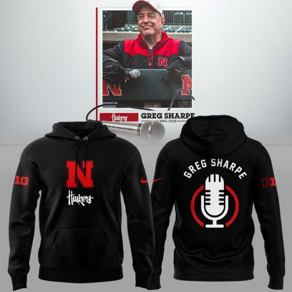 Nebraska Cornhuskers RIP Greg “Voice of the Huskers” Hoodie