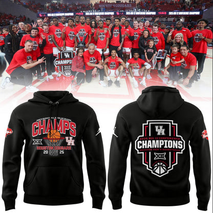 Houston Cougars Hoodie - 𝐁𝐈𝐆 𝟏𝟐 𝐂𝐇𝐀𝐌𝐏𝐈𝐎𝐍𝐒 Hoodie 2025 Season