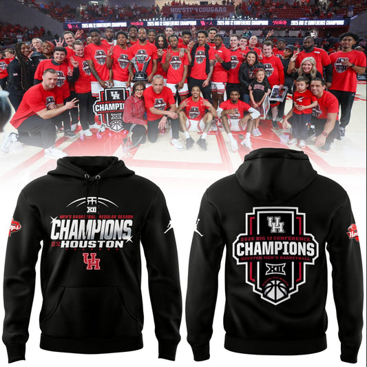 Houston Cougars Hoodie - 𝐁𝐈𝐆 𝟏𝟐 𝐂𝐇𝐀𝐌𝐏𝐈𝐎𝐍𝐒 Hoodie 2025 Season
