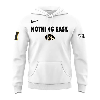 Special New Iowa Hawkeyes Nothing Easy Hoodie