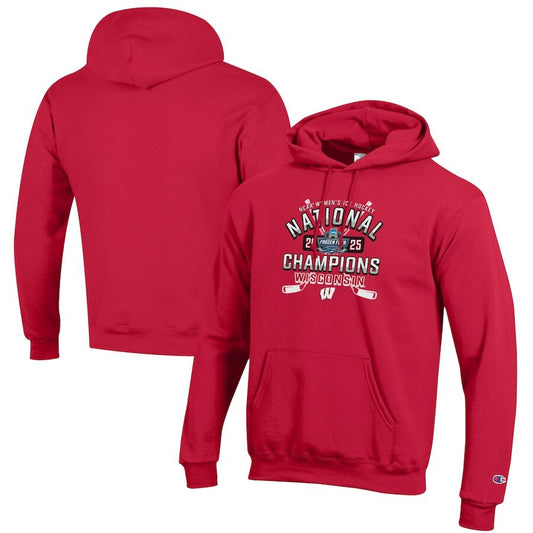 Wisconsin Badgers 2025  Women's Hockey Tournament Champions Hoodie