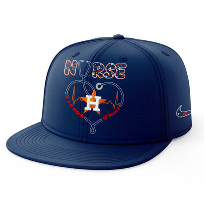 Houston Astros Baseball White Hoodie For Nurses Night 2025 Season