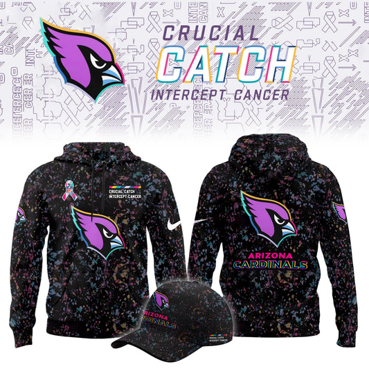 Arizona Cardinals Crucial Catch Limited Hoodie 2025 Season