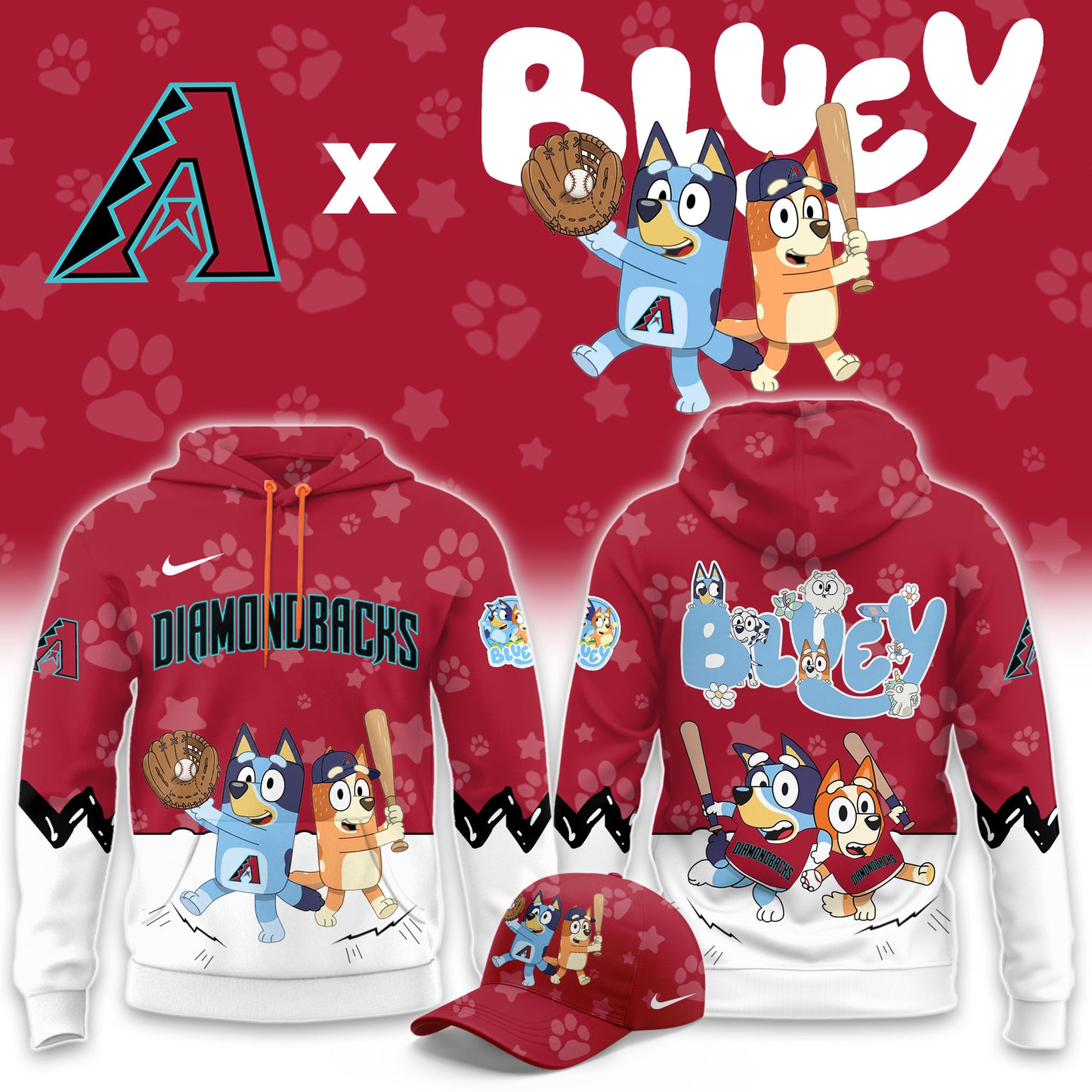 Arizona Diamondbacks Bluey Night Game Limited Hoodie