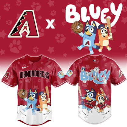 Arizona Diamondbacks Bluey Night Game Limited Baseball Jersey