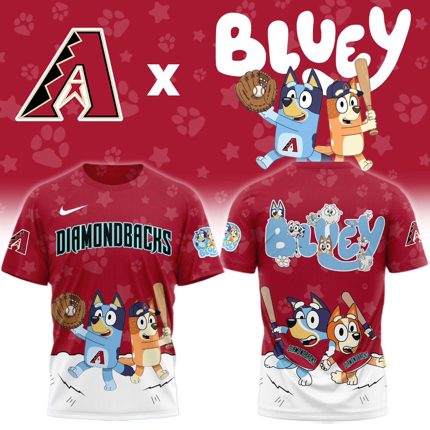 Arizona Diamondbacks Bluey Night Game Limited T-Shirt