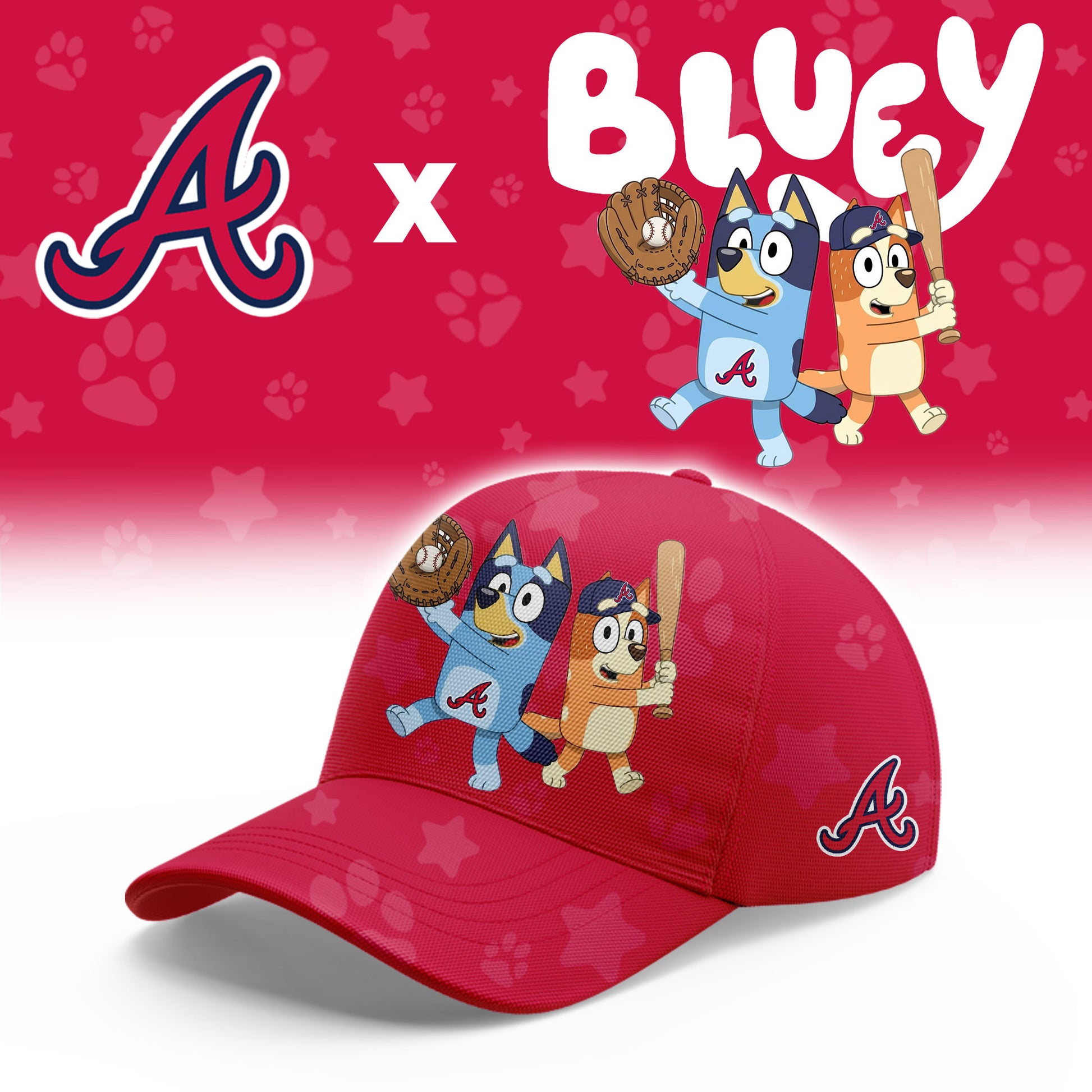 Atlanta Braves Bluey Night Game Limited T-Shirt