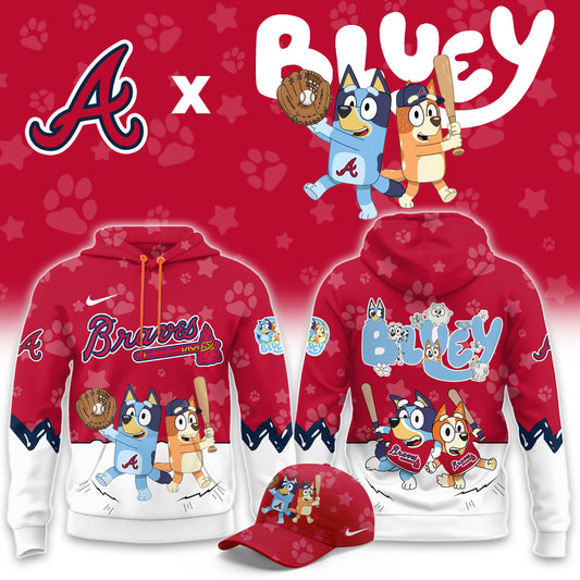 Atlanta Braves Bluey Night Game Limited Hoodie