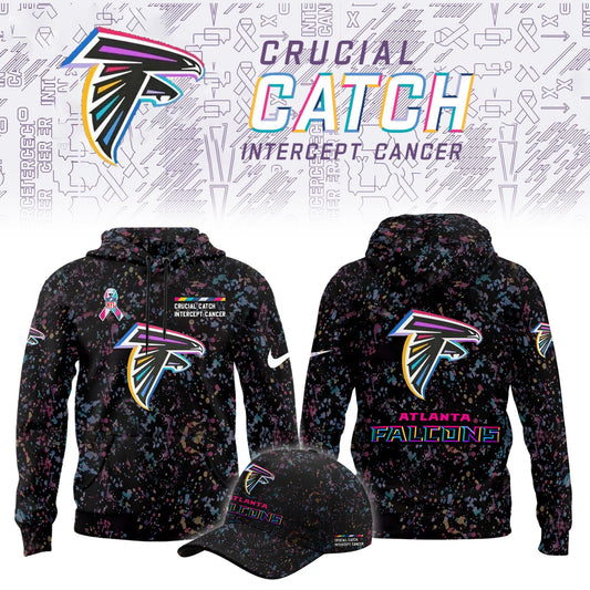 Atlanta Falcons Crucial Catch Limited Hoodie 2025 Season