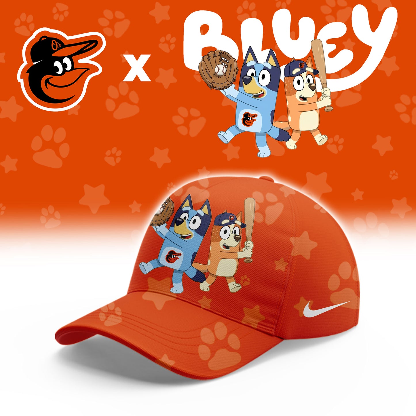 Baltimore Orioles Bluey Night Game Limited Hoodie