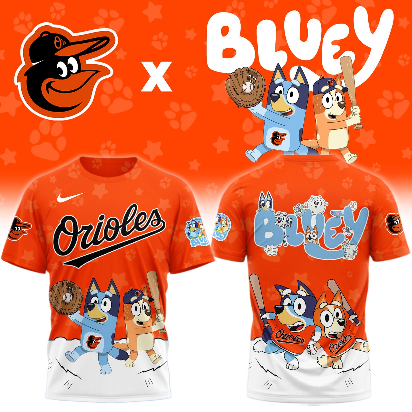 Baltimore Orioles Bluey Night Game Limited T-Shirt