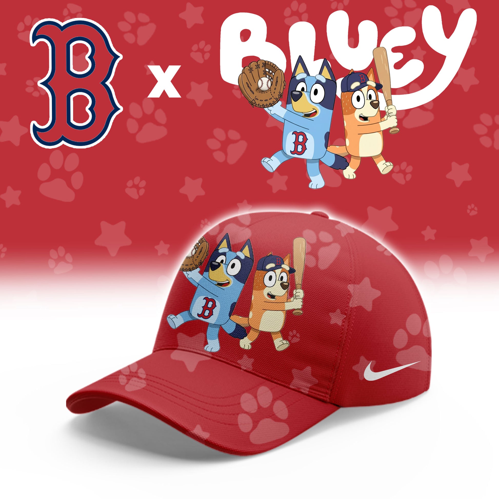 Boston Red Sox Bluey Night Game Limited Hoodie