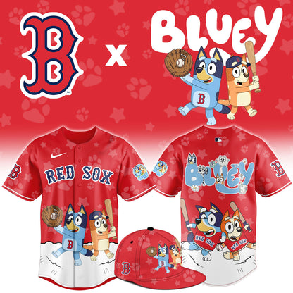 Boston Red Sox Bluey Night Game Limited Baseball Jersey