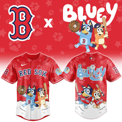 Boston Red Sox Bluey Night Game Limited Baseball Jersey