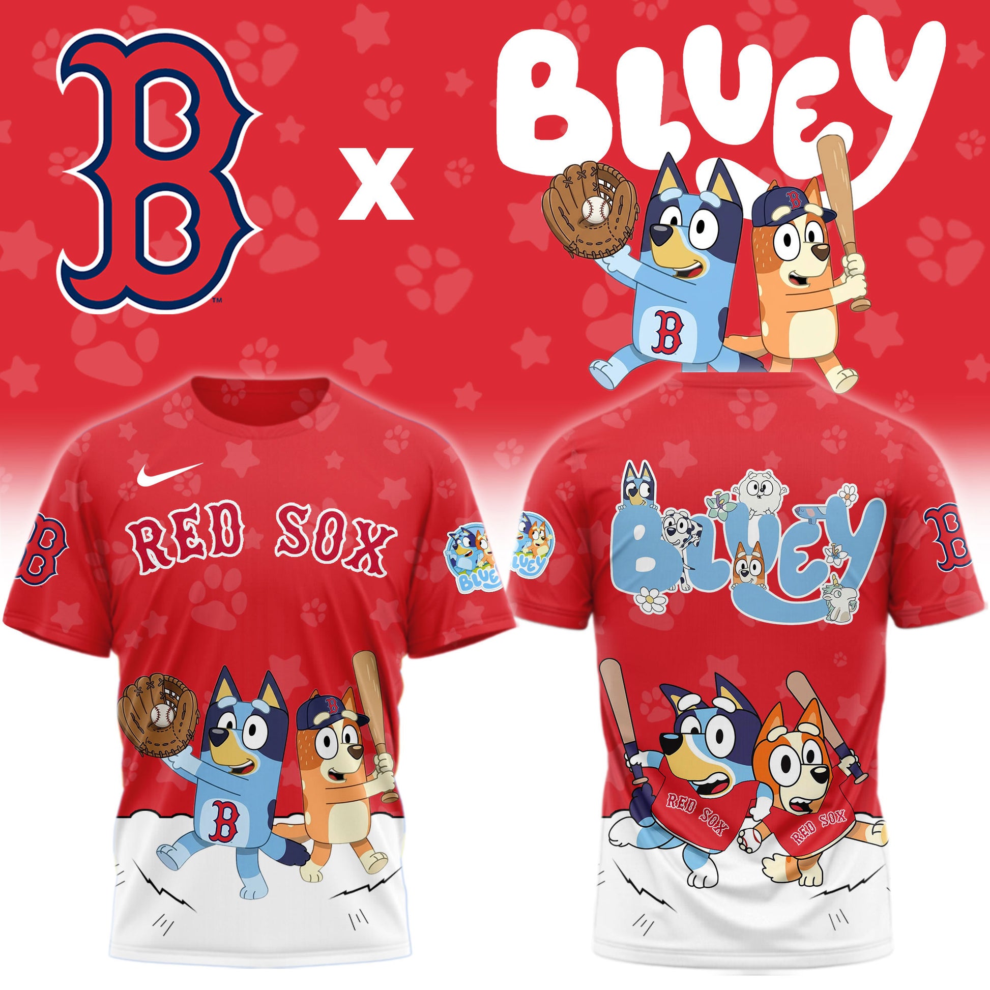 Boston Red Sox Bluey Night Game Limited T-Shirt