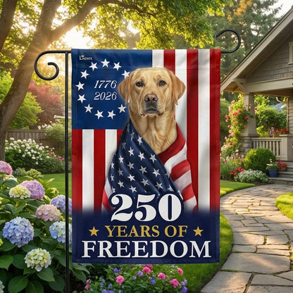 Patriotic Labrador Retriever American Flag for 250 Years Anniversary