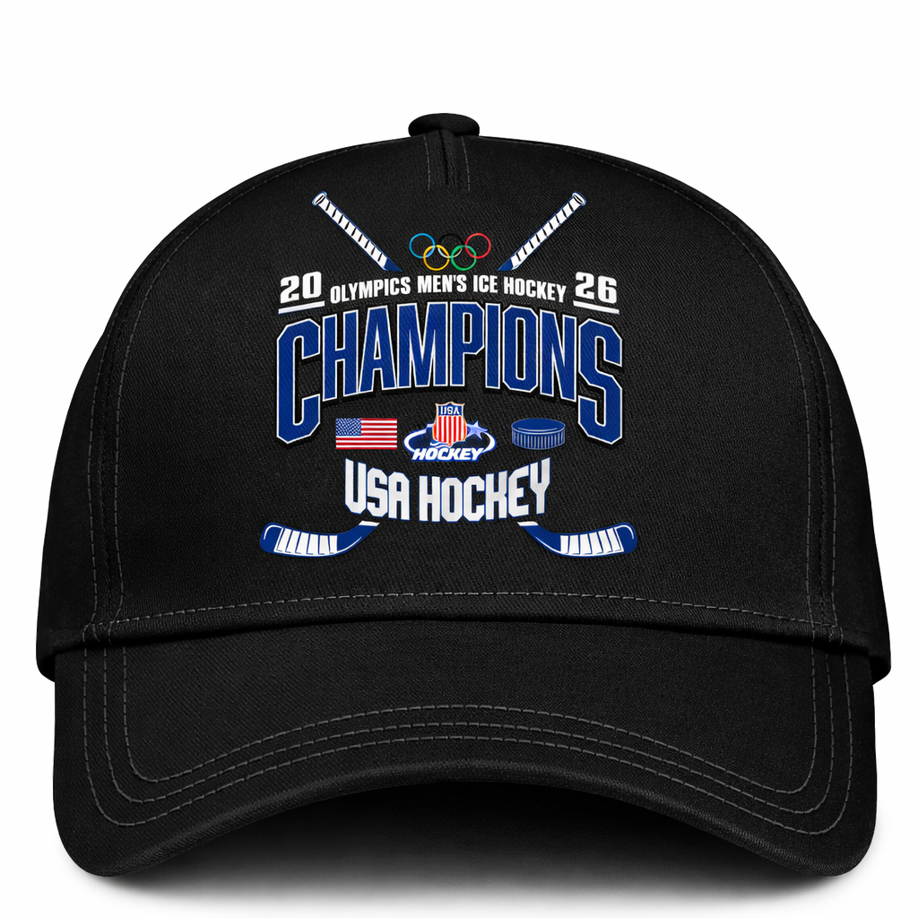 Team USA 2026 Olympic Men’s Ice Hockey Champions Hoodie Limited Edition Black