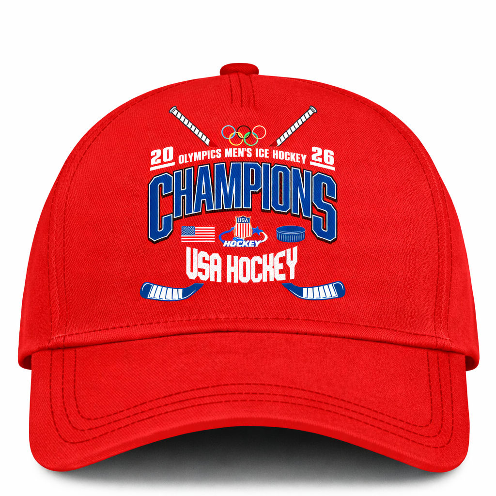 Team USA 2026 Olympic Men’s Ice Hockey Champions Sweatshirt Limited Edition Red