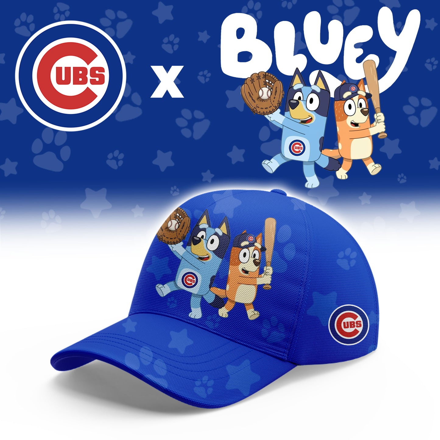 Chicago Cubs Bluey Night Game Limited T-Shirt